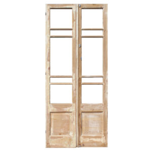 Reclaimed Pair of 36″ French Double Doors with Windows