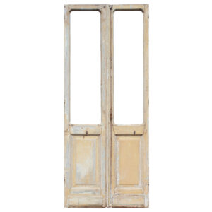 Salvaged Pair of 40″ French Double Doors, Early 1900’s