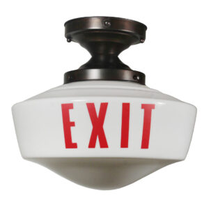 Antique “EXIT” Flush Mount Light