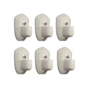 Matching Antique Porcelain Bathroom Sconces by Paulding, 15 Avail.