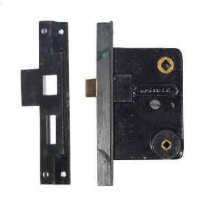 Matching Antique “Rabbeted” Mortise Lock Sets by Norwalk, Right-Hand