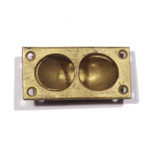 Antique Cast Brass Interior Shutter Pulls, c. 1840