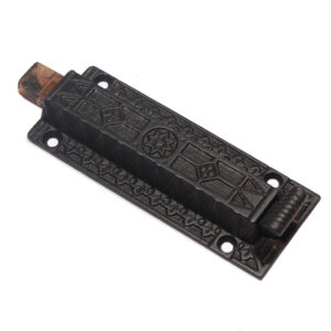 Antique Cast Iron Eastlake Surface Mount Head Bolt, Late 1800’s