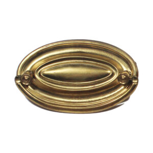 Matching Antique Brass Oval Drawer Pulls, Early 1900’s