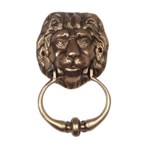 Antique Bronze Lion Door Knocker, c. 1900