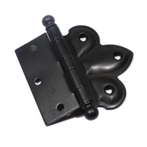 Antique 3.5″ x 4″ Decorative Offset Hinges with Ball Finials