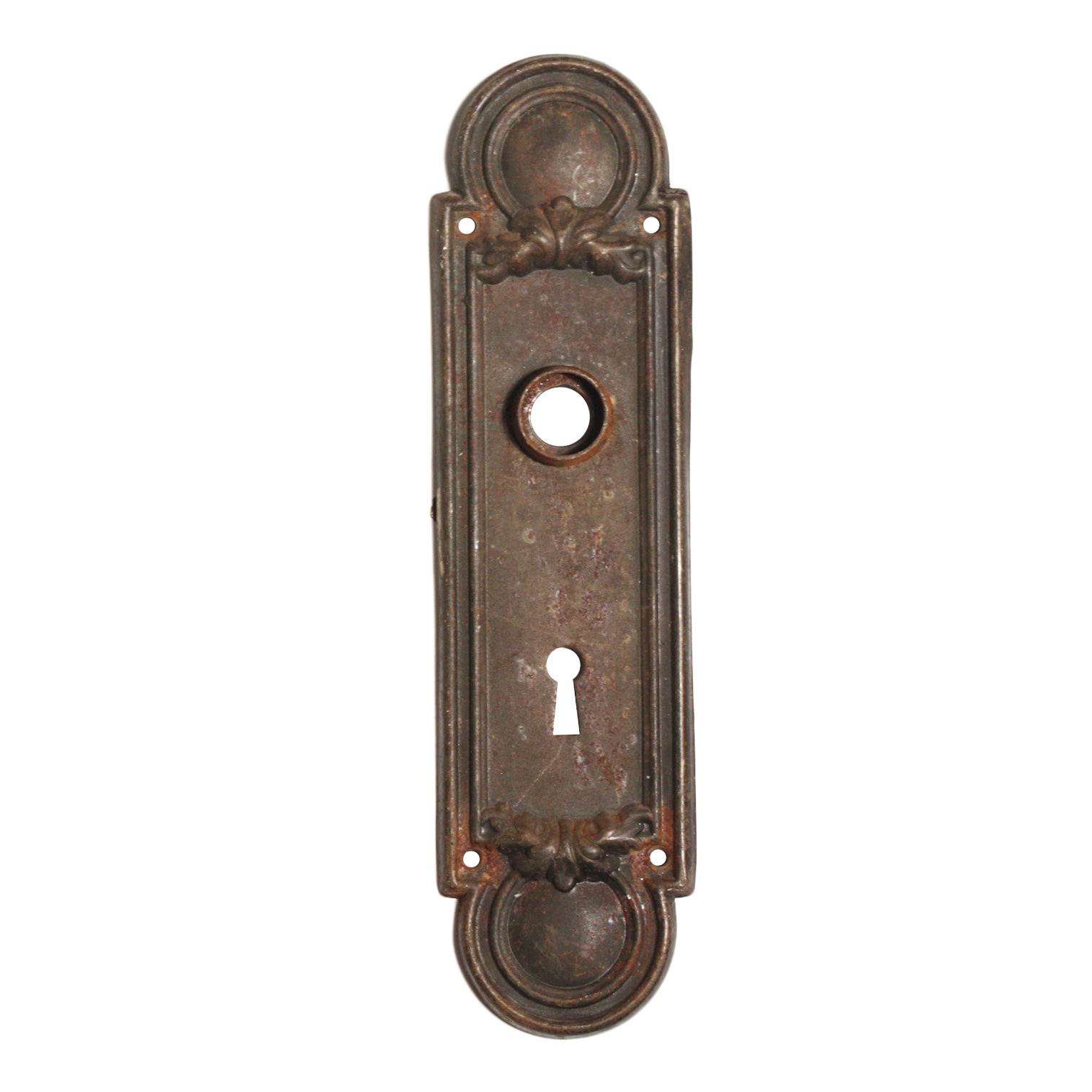 Antique “Valence” Arched Neoclassical Door Plates by Reading, c. 1900