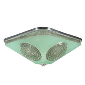 Antique Flush Mount with Original Glass Shade