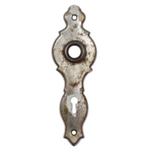 Matching Salvaged Nickel Door Plates, Antique Hardware