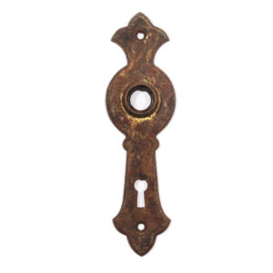 Matching Antique Doorplates, Fleur-de-lis