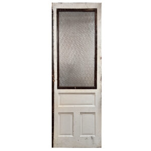 Salvaged Antique 29″ Door with Privacy Glass