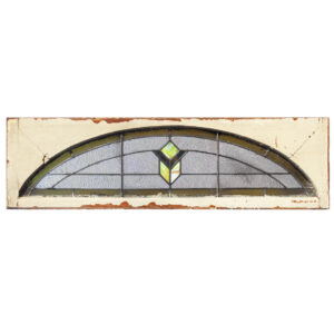 Antique Arched American Stained Glass Window Transom, Early 1900’s