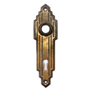 Reclaimed Art Deco Door Plates, Antique Hardware Reclaimed Art Deco Door Plates, Antique Hardware