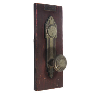 Antique New Old Stock Door “Azex” Hardware Salesman Sample by Lockwood