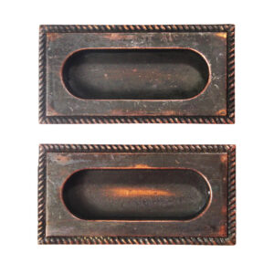 Pair of Antique Cast Bronze Sash Lifts, New Old Stock