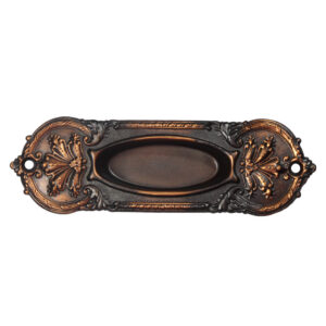 Antique Bronze Decorative Copper Flashed Sash Lifts, New Old Stock