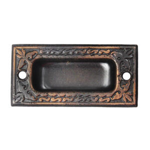 Antique New Old Stock Decorative Copper Flashed Sash Lifts