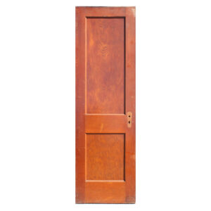 Reclaimed 24” Two-Panel Solid Wood Door, Early 1900’s