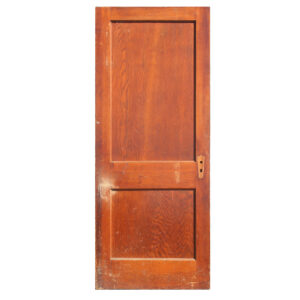 Salvaged 32” Two-Panel Solid Wood Door