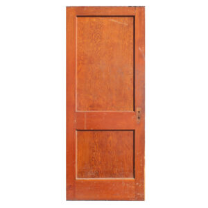 Reclaimed 32” Two-Panel Solid Wood Door, Early 1900’s