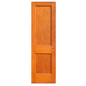 Antique 24” Two-Panel Solid Wood Door, c. 1920