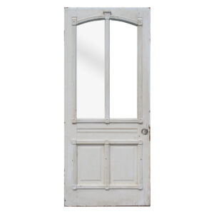 Antique 36″ Cottage Door with Arched Window, Late 1800’s