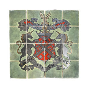 Heraldic Tile Panel with Unicorn Supporters, Windsor House, c. 1930s
