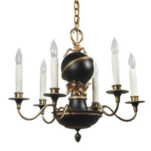 Antique Figural Two-Tone Chandelier with Eagles & Serpents