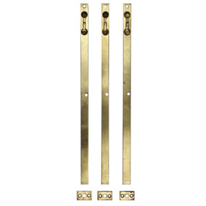 Antique Brass New Old Stock Inset Slide Bolts by Adams & Westlake, c. 1890