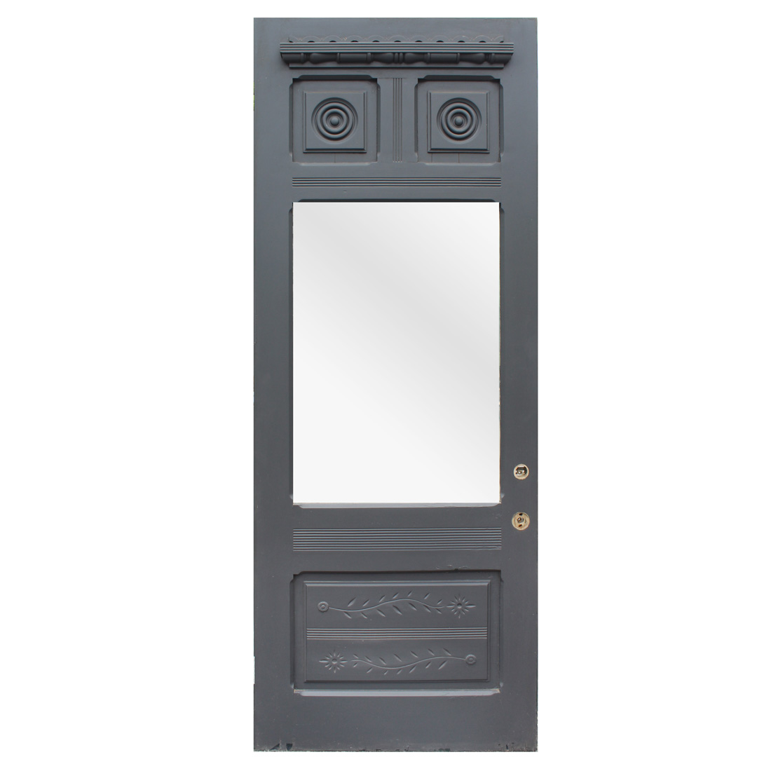 Salvaged 36” Antique Eastlake Door, 19th Century