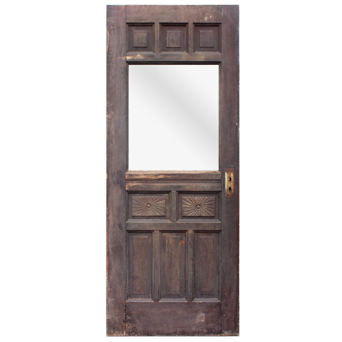 Antique 32” Decorative Cottage Door, Starburst