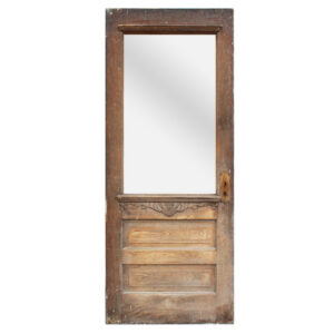 Reclaimed 31″ Decorative Cottage Door with Window, c. 1890