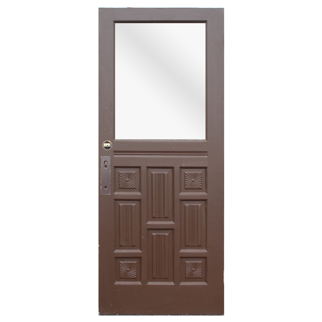 Antique 32” Decorative Cottage Door, Starburst