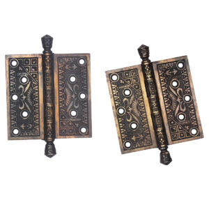 Substantial Pair of Antique 5.5″ Eastlake Cast Iron Hinges