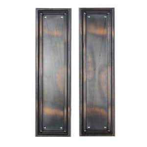 Matching Antique Copper Flashed Push Plates, Early 1900’s