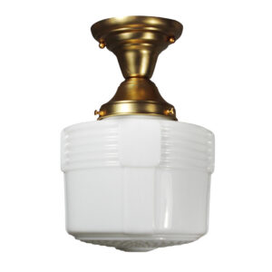 Antique Art Deco Flush Mount Light, c. 1930