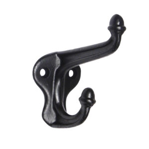 Antique Hooks with Acorn Finials, Cast Iron
