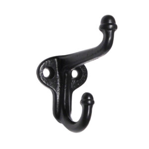 Reclaimed Cast Iron Hooks with Acorn Finials, Antique Hardware