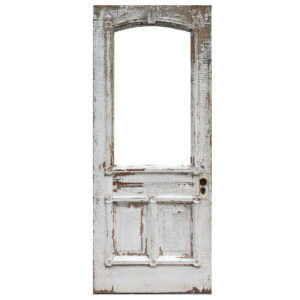 Antique 31″ Eastlake Door with Arched Window, Late 1800’s