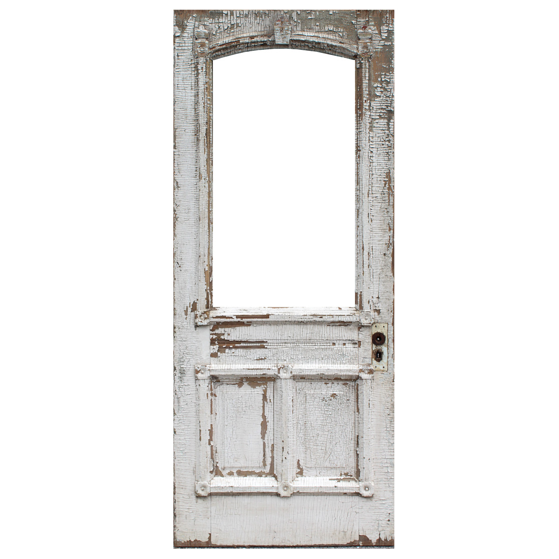 Antique 32″ Eastlake Door with Arched Window, Late 1800’s