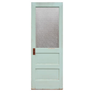 Antique 29″ Door with Privacy Glass, Early 1900’s