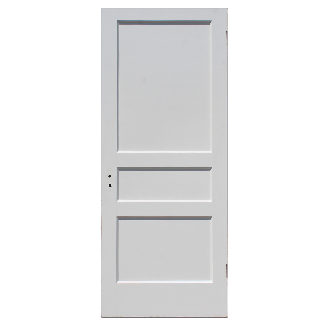 Reclaimed 32” Three-Panel Solid Wood Door, Antique Doors
