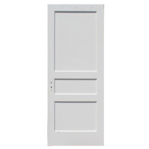 Antique 31” Solid Wood Door, Three-Panel