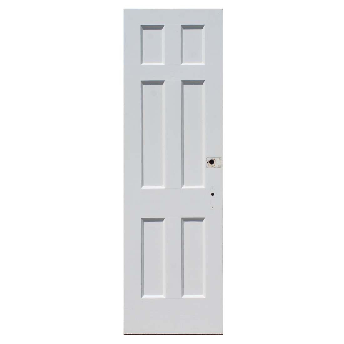 Antique 24” Six-Panel Solid Wood Door with Mirror