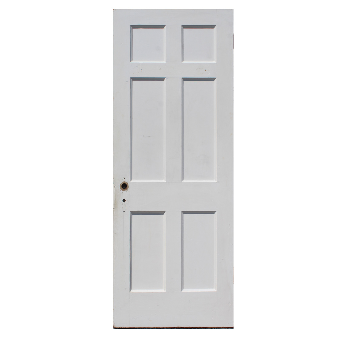 Salvaged 30” Six-Panel Solid Wood Door, c. 1920