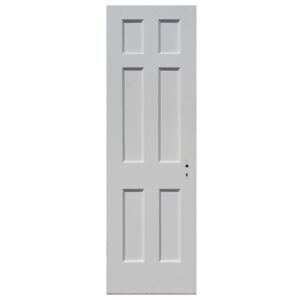 Reclaimed 24” Solid Six-Panel Wood Door, Antique Doors