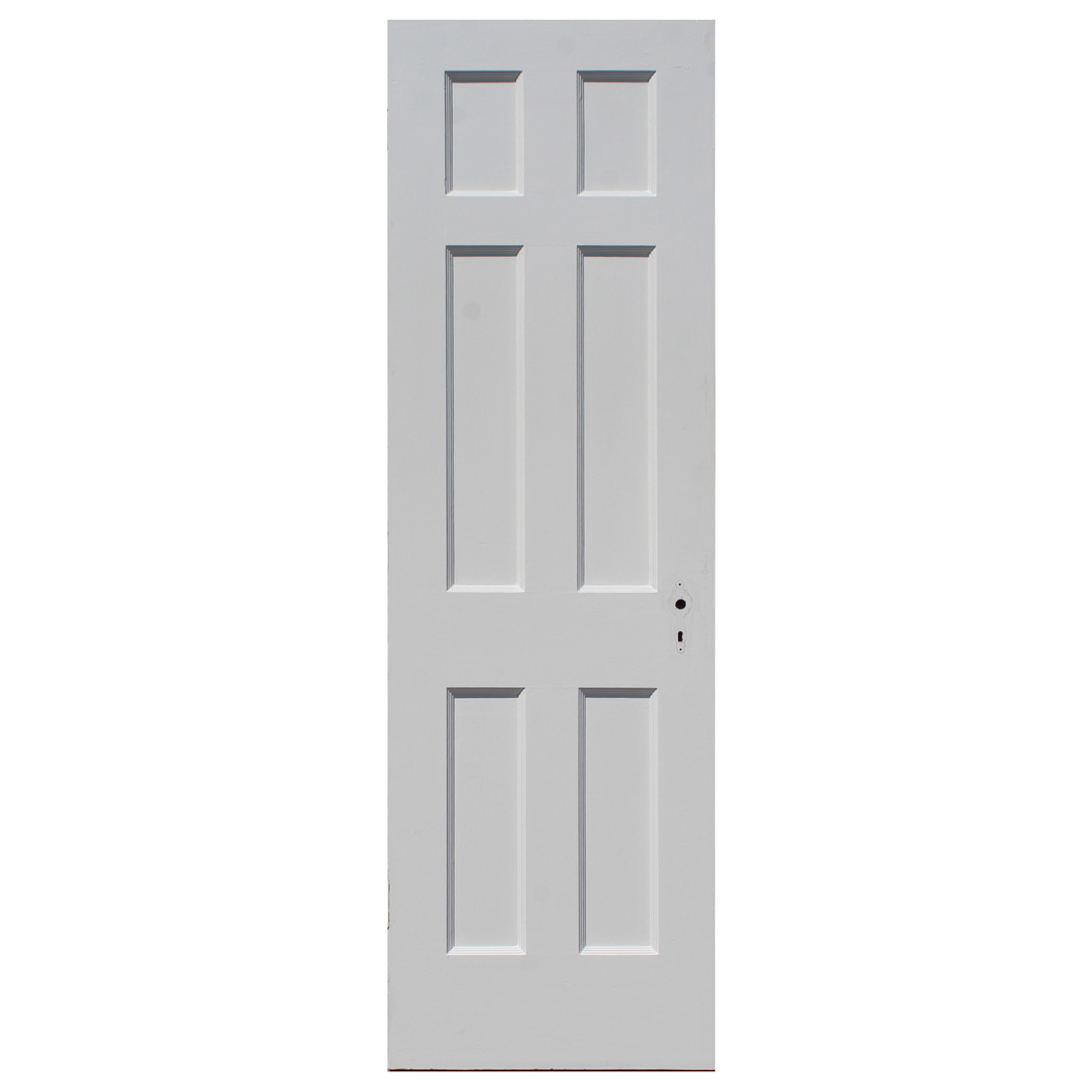 Reclaimed 24” Solid Six-Panel Wood Door, Antique Doors