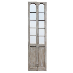 Narrow Antique 25” Door Pair with Mirrors