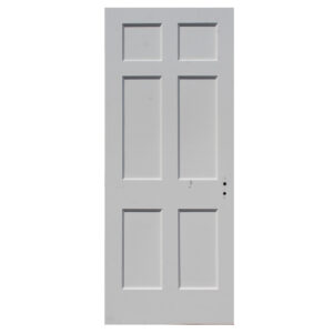 Salvaged 32” Six-Panel Solid Wood Door, Early 1900’s Salvaged 32” Six-Panel Solid Wood Door, Early 1900’s