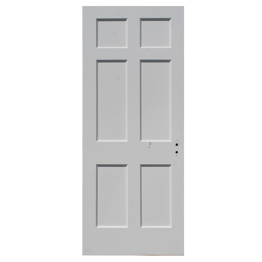 Salvaged 32” Six-Panel Solid Wood Door, Early 1900’s